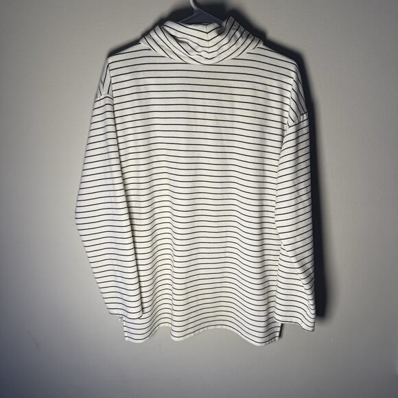 Jones New York Signature Women’s Striped Cowl Neck Sweater Size M - Picture 2 of 5